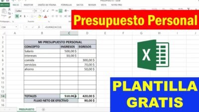tutorial para presupuestos mensuales en excel